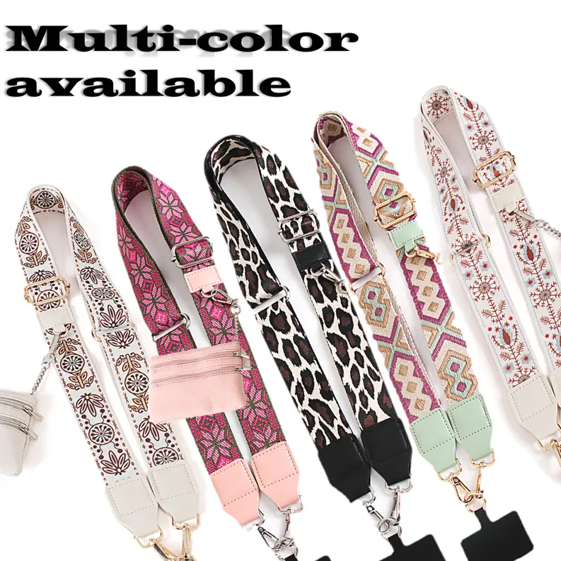 Adjustable Hands-Free Crossbody Smartphone Lanyard with Zipper Wallet & Clip - Portable Cellphone Accessory, Travel Essential, Viral Gift for Parents, Back to School Wireless Phone Strap, Accessories, Durable