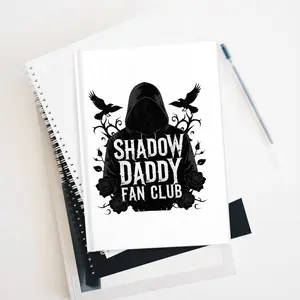 Shadow Daddy Fan Club Journal, 150 Pages Lined Notebook with Matte Laminated Cover, Dark Silhouettes, Vibrant Print, Perforated Pages for Extensive Journaling (Office Stationery Supplies)