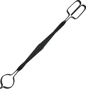 Goods Firewood Tongs,12" Thick Logs, Reinforced Wrought Iron ,Indoor/Outdoor Heavy Duty Firepit Metal Stove - Rust-Resistant Coating