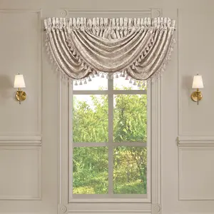 Trinity Champagne Waterfall Window Valance By J Queen
