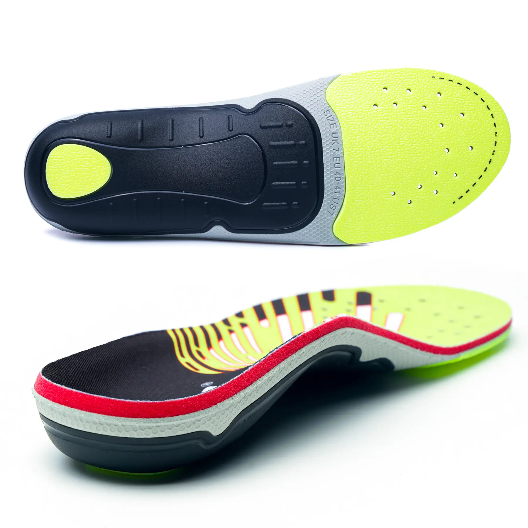 Arch Support Inserts Flat Feet Orthotics para Orthopedic Insole Men Women Absorb Shock Supination Correction Standing All Day Boot Work Shoe Insoles