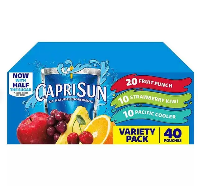 Capri Sun Variety Pack 6 fl oz Pouches 40 Pack – Assorted Juice Drinks