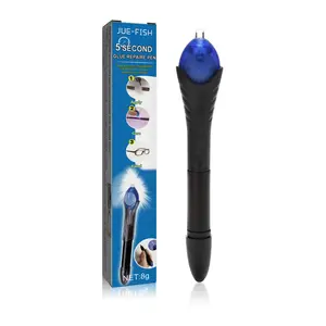 Jue-Fish UV Ultraviolet Curing Glue Pen 5-Second Repair for Plastic, Ceramic, and Cable Adhesive, Resistant to High and Low Temperatures