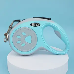 Retractable Dog Lead, Durable Nylon, One-Key Control, Perfect for Outdoor Walks And Travel with Small And Medium-Sized Pets, Quick And Convenient, Operation, Easy to Use, Without Battery