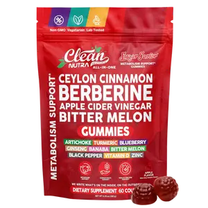Clean Nutra SugarSavior – Metabolic Wellness Support with Berberine, Ceylon Cinnamon & Apple Cider Vinegar