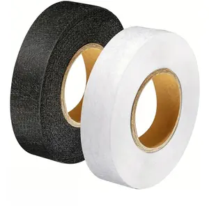 2pcs 2cm x 60m Non-Woven Fusible Bonding Tape, Iron-On Hem Tape for Home DIY Sewing