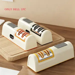 New Electric Knife Sharpener, Home Kitchen Tool, Multi-Function Automatic Charging Small Knife Sharpener, Household Essential