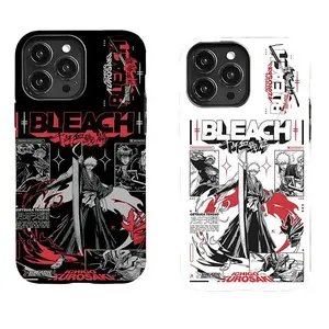 Bleach Kurosaki Ichigo Zangetsu Anime Manga Action Otaku Fan Merch Art Trendy Tough Phone Case Anime Soul Aesthetic Tough Drop Protector for iPhone 17 Pro 16 Plus 15 14 13 12 11 Mini