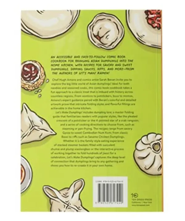 USED Book - Let's Make Dumplings! a Comic Book Cookbook by Hugh Amano (Paperback) - english