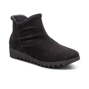 Aetrex Zoey Slip-On Boot - Black | Women's Orthotic Boots for Foot Pain Relief & All-Day Comfort
