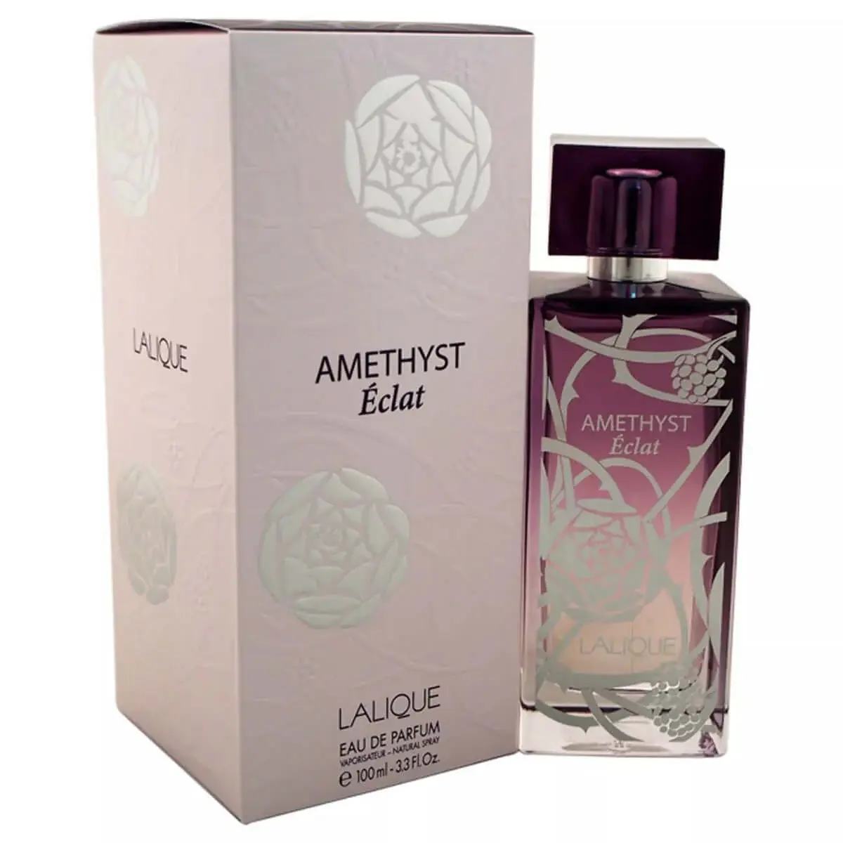 Amethyst Eclat Eau de Parfum for Women, Fruity Floral Fragrance Spray with Notes of Raspberry, Peony & Rose, 3 to 3.9 fl oz