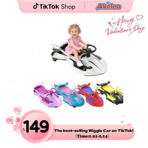 12V Electric Wiggle Car with Pedal, 2 in 1 Wiggle Car Ride On Toys for Kids Ages 3 and Up, Anti-Rollover Flashing Wheels, Bluetooth, Music,Christmas present,Devil Car,Demon Wiggle Car,Drift Swing Car