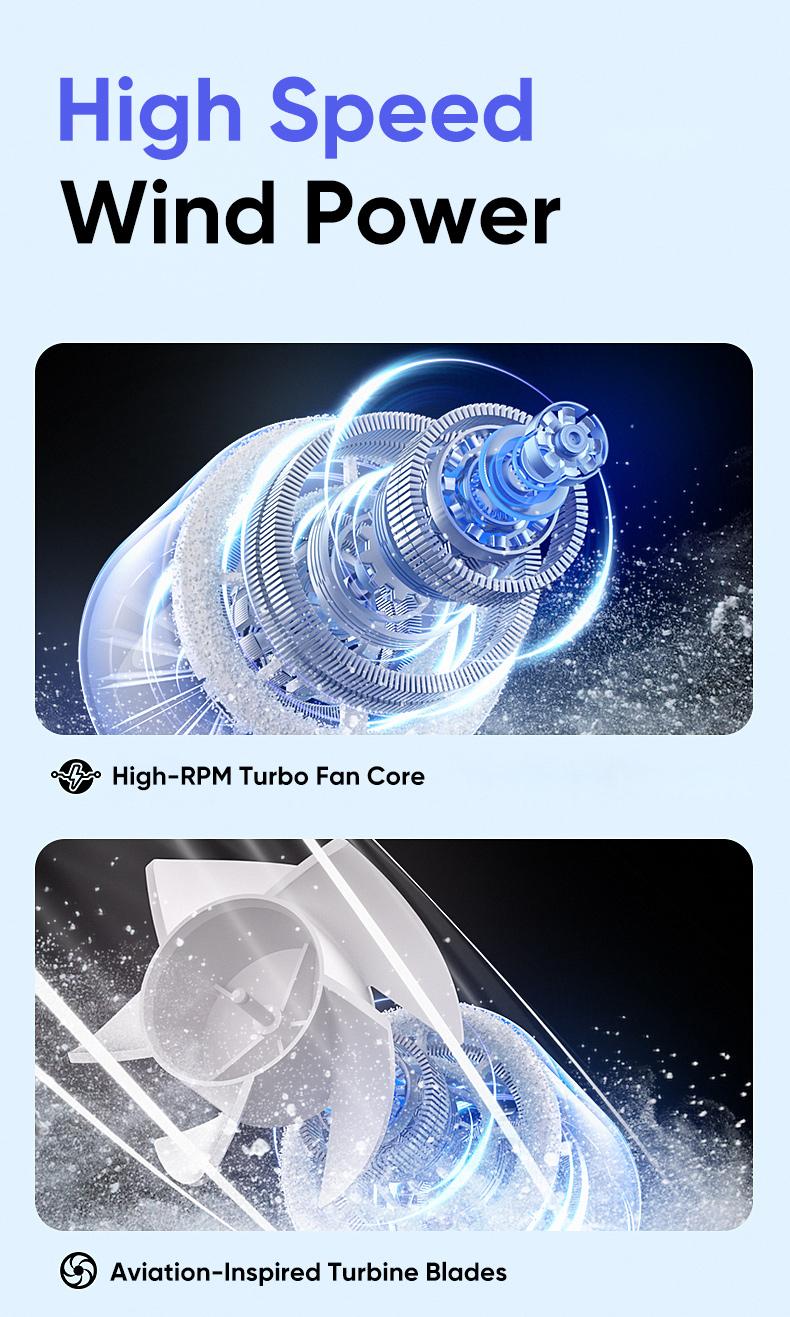 MAGIC JOHN 3 in 1 Mini Handheld Cooling Fan, 100 Speed Wind Power & Ice Cooling Function, Small Foldable 3-IN-1 Neck/Desk/Hand Fan, Pocket Design for Travel/Summer/Concerts/Lash, Gifts for Girls