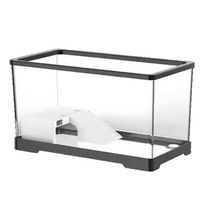 Turtle Tank Home Living Room Small Turtle Tank Mini Villa Breeding Box with Basking Platform Special Tank Ecological Fish Tank