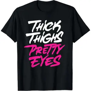 Unisex Boxy Fit Heavyweight Tee        2026 New Boxy Fit Tee 100% Thick Thighs Pretty Eyes Womens Gift Plus Size Girls Funny T-Shirt   100% cotton T-shirt Unisex Boxy Fit Heavyweight Tee   2026 New Boxy Fit Tee 100%