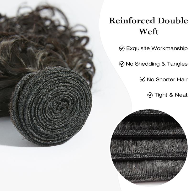 [Ashine] Vacation Hair 10A Brazilian Virgin 100% Human Hair Deep Wave Deep Curly Bundles Sew In Quick Weave Ponytail Closure Extensions One-directional Cuticles-sleek, Tangle-resistant, and Re-wearable 12-30 Inches Afro Kinky Bulk