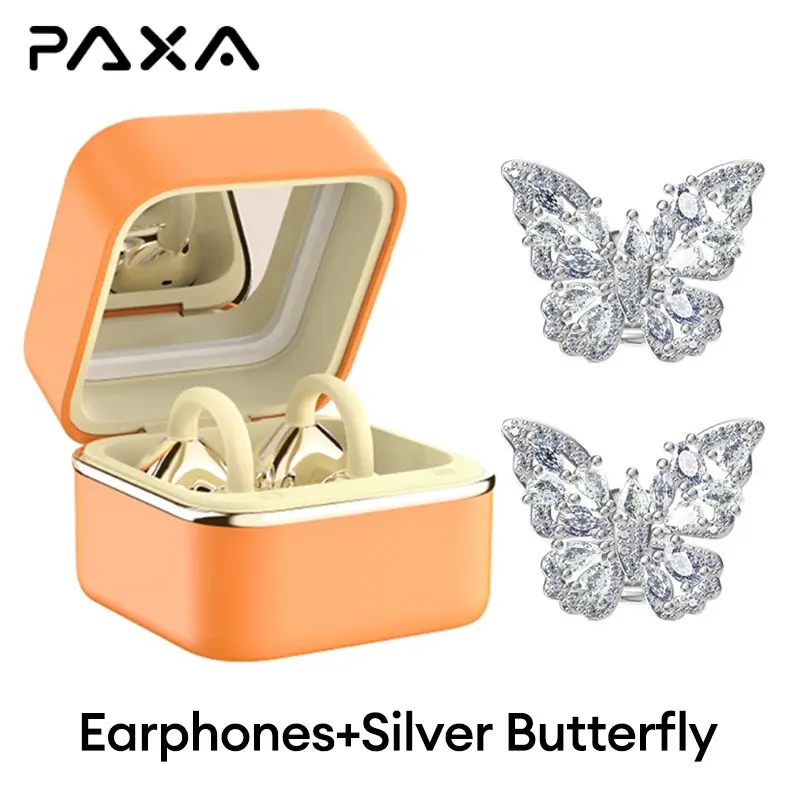 Orange+Silver Butterfly