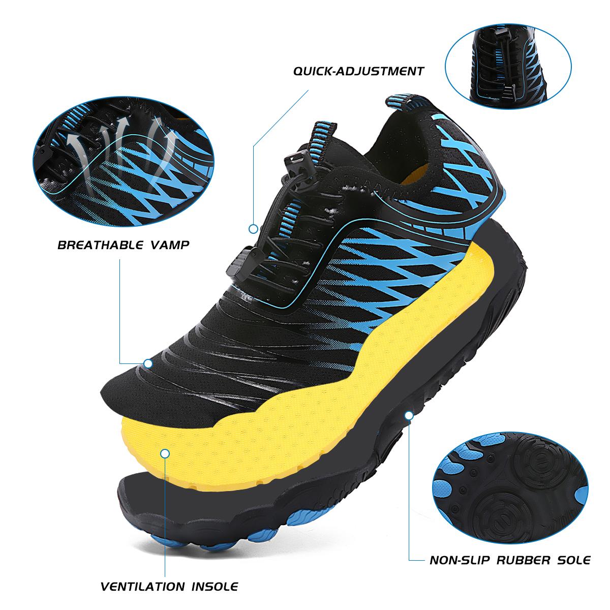 Women's Minimalist Outdoor Water Shoes - Barefoot Look, Stretch Fabric, Wide Toe Box for Bunions & Plantar Fasciitis, Flexible Non-Slip EVA Sole, Orthopedic Support, Travel Wear for Casual Activities, Lightweight Breathable Watershoes