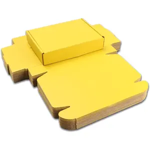 Yellow Shipping Packaging  Hard Corrugated Cardboard Shipping Boxs  Wrap Box for Bridesmaid Proposal,Invitations, Wedding,Christmas,Anniversary with  Anti-Impact Suitable E-Commerce