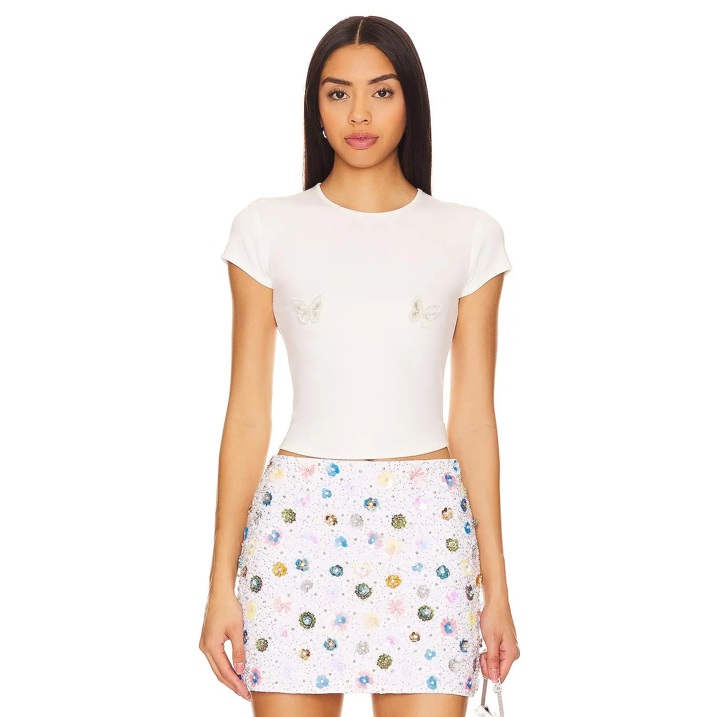 Lovers and Friends Stacey Tee in White