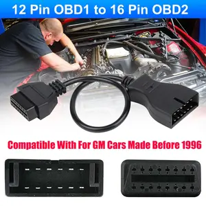 GM 12 Pin OBD1 to 16 Pin OBD2 Convertor Adapter - Automotive Diagnostic Car Tools,12 Pin Adapter Cable for Car Diagnostic Scanner,Car Repair Code Reader Accessory