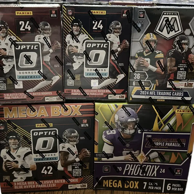 Break 001***  12-Box Break. 2X Mosaic Blaster. 4X Optic Purple Shock Blaster. 2X Optic Pink Blaster. 2X Optic Blue Hyper Mega. 2X Phoenix Mega.