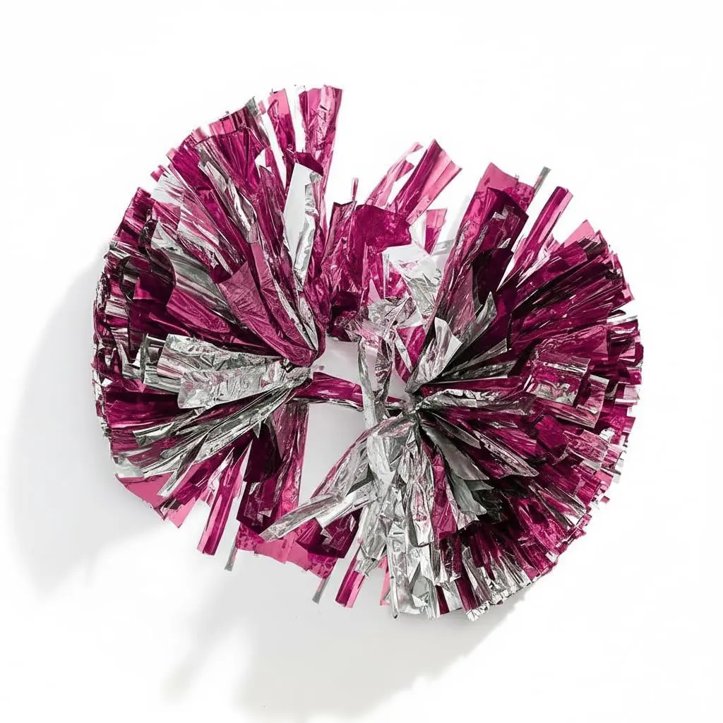 Metallic Maroon & Silver Foil