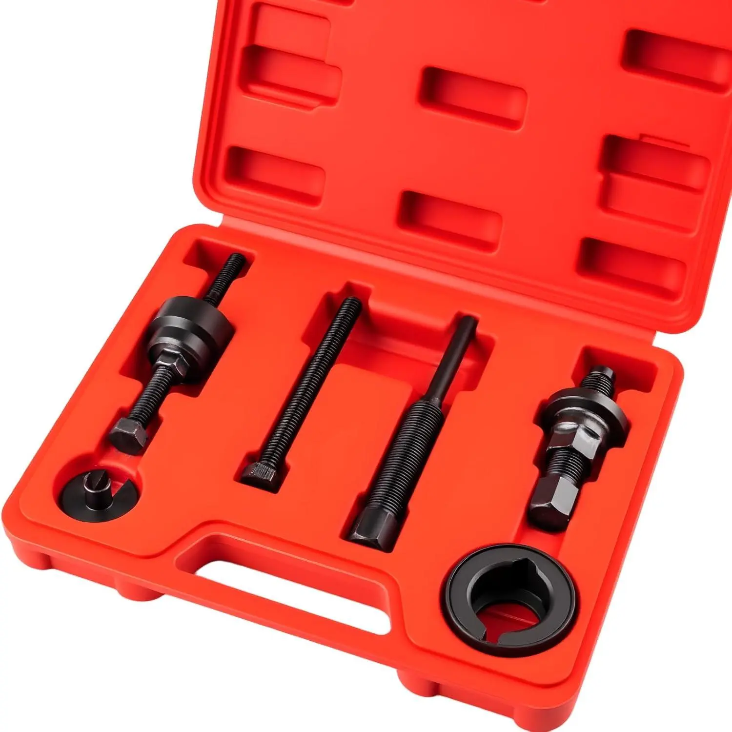 Power Steering Pump Pulley Removal Tool, Heavy-Duty Pulley Puller Installer Kit, Ideal for Power Steering Pulley Removals and Replacements