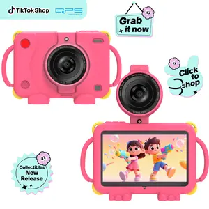 PEICHENG 2026 Kids Tablets ,Android 15 tablet 7 inches, 8GB (3+5) RAM+32GB Storage (Supports 1TB Micro SD),Touchscreen, WITH Protective Case, 90-degree flip for taking photos, newest model ages 3-10 For Kids,TikTokShopSpringGlowUp,Kids Learning Tablet