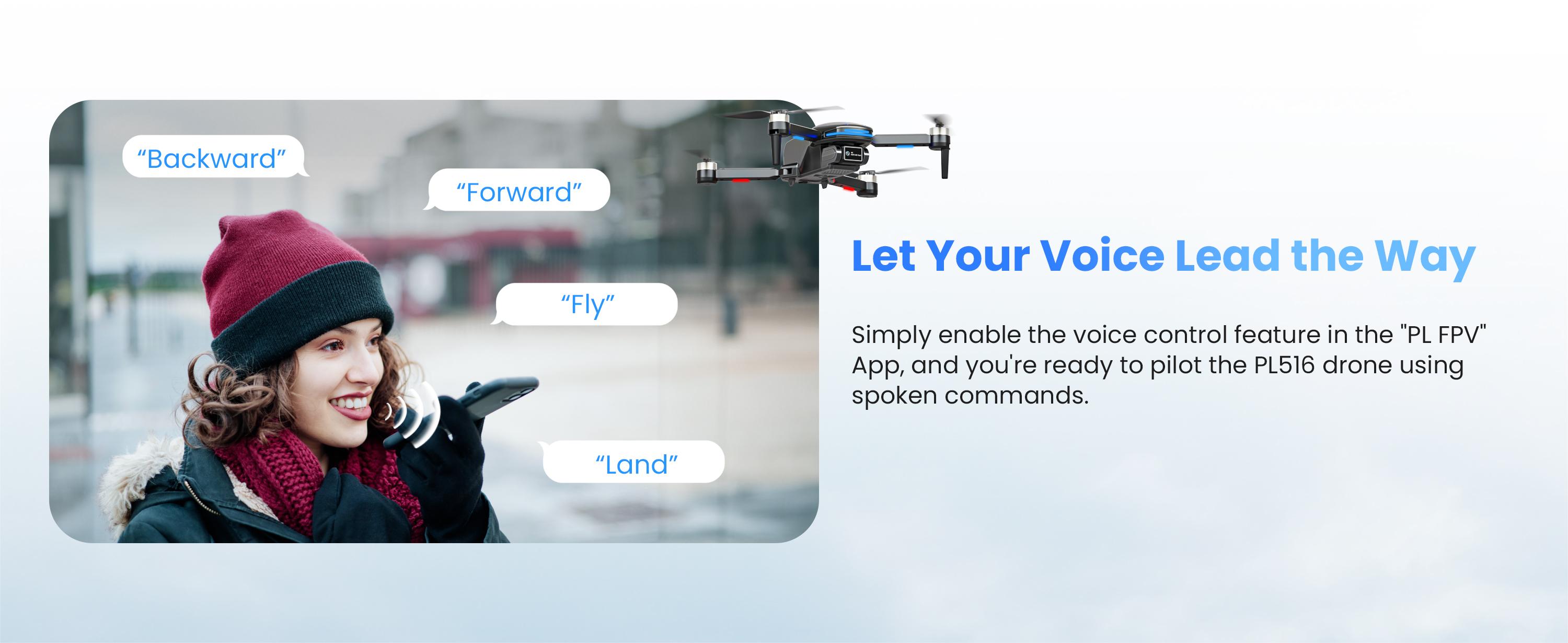 Drone with Camera 4K for Kids Adults, Brushless Motor Mini Foldable RC Drones with Propeller Guards for Beginners, One Key Take Off/Land, Voice Control, Anti-Lost Alarm, Gift Toys for Men Boys