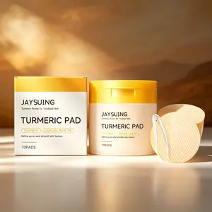 Turmeric Pore Cleansing Cotton Pads (70 Pads), Gentle And Easily Absorbed Formula, Moisturizing Brightening, Mild Exfoliates , Smooths and Nourishes, Radiant Skin Care