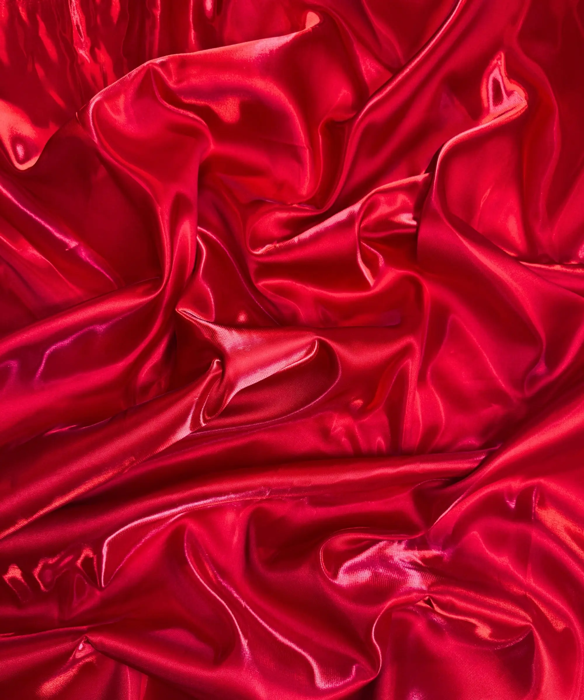 Red Liquid Bridal Satin