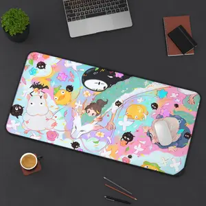 Cute Kawaii Anime Desk Mat, Spirited Away Gaming Mouse Pad, Keyboard Mat, Spirited Away Anime Cozy Aesthetic Desk Mat For Office, Gift For Gamer