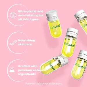 Roll&Roll Natural Cleansing Oil – Waterproof Makeup Remover Oil, Nourishing and Gentle for Sensitive Skin and All Skin Types