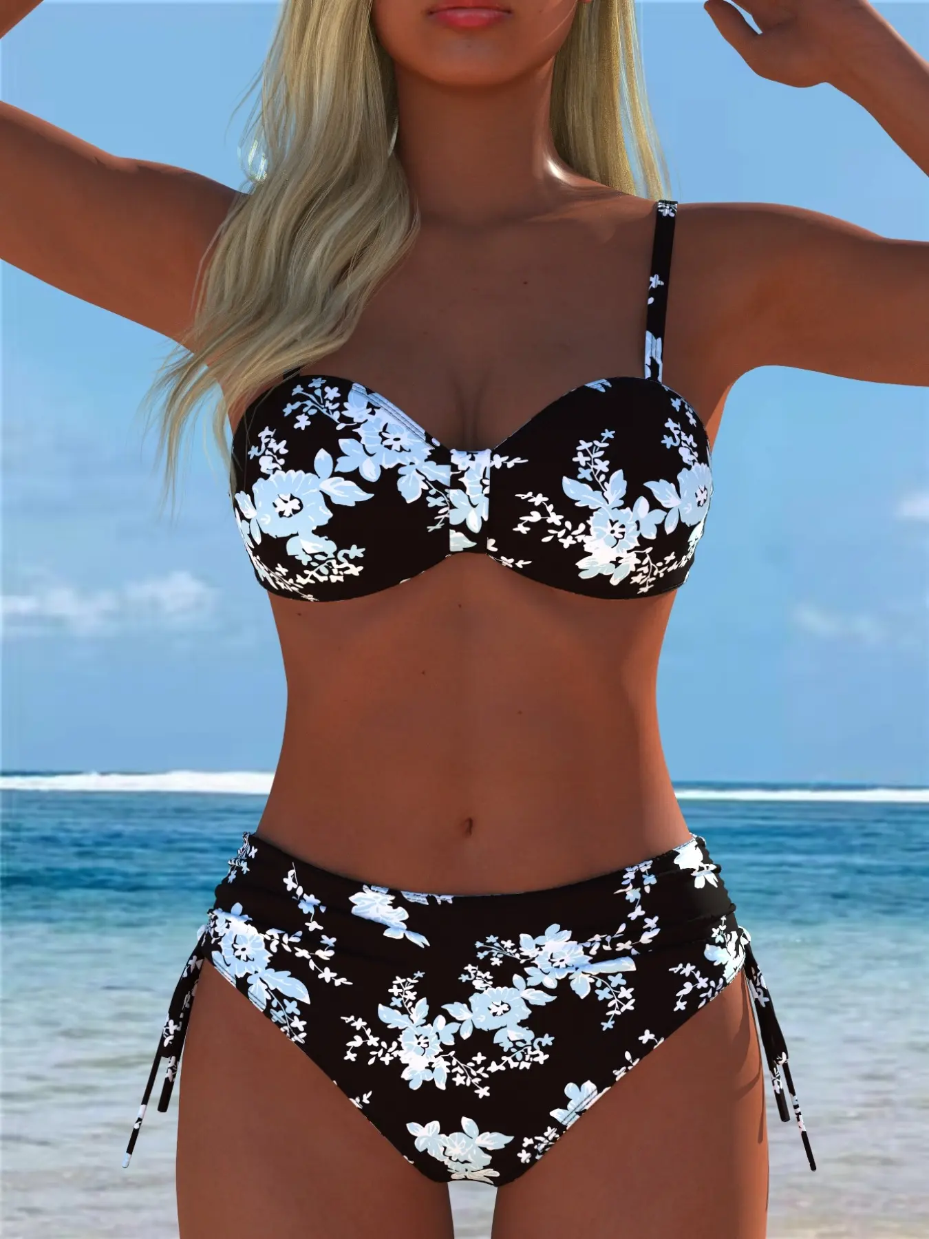 New Arrival Women's Swimwear, Floral Print Bikini, Flower Print Swimsuit, Floral Bathing Suits, Beach Outfits Summer Beach Festival Vacation Travel Sexy Two Piece Set Bikini Sets Best Selling