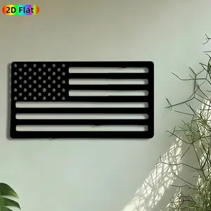 1pc American Flag Metal Wall Art, Star-Spangled Banner Statue Mural, Intricate Craftsmanship, Perfect for Independence Day, Housewarming Decor, Perfect for Living Room Patio Wall Office Decor, Ideal Gift for Patriotic Decor Enthusiasts.