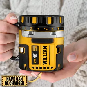 Power Tool Mugs, Coffee Mugs, Fathers Day Gift, Gift For Him, Dad Gift, Mechanic Mug, Gifts For Men, Birthday Gifts,