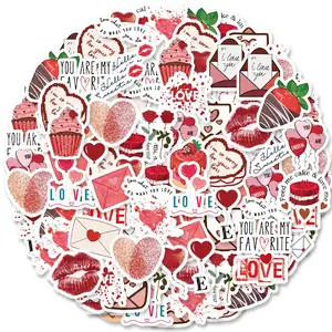 Romantic Sticker, Sticker Packs, 46pcs/set Scrapbooking & Stamping Sticker, DIY Decorative Sticker for Notebook, Water Bottle, Luggage & Skateboard