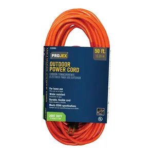 Projex 3530060 Indoor & Outdoor 50 ft. Orange Extension Cord