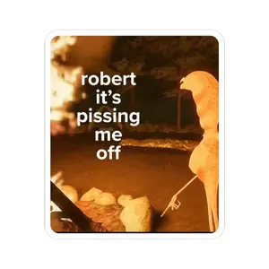 Marcus the Worm Sticker: VR Chat Robert Meme, Glossy Vinyl