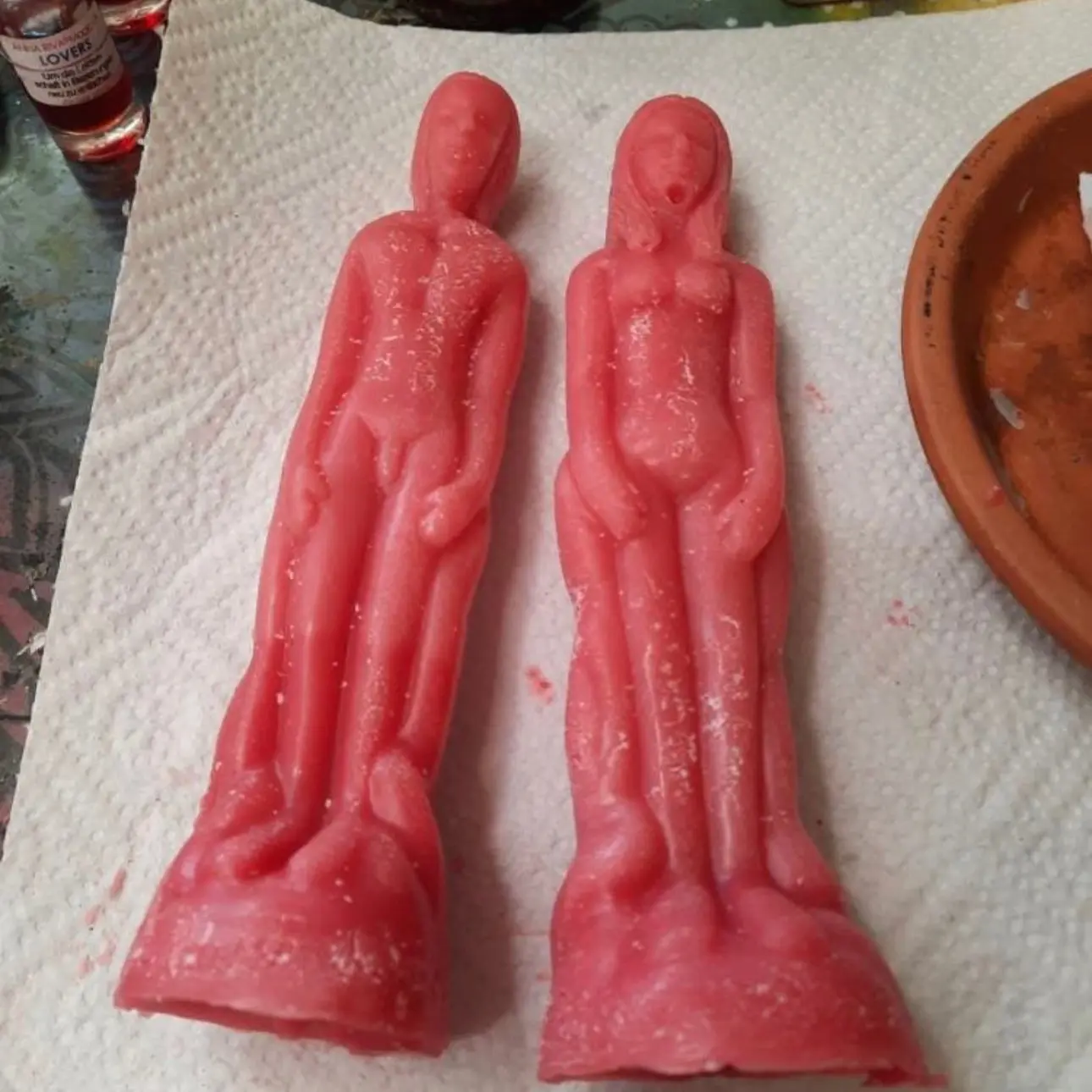 Lovers, candles