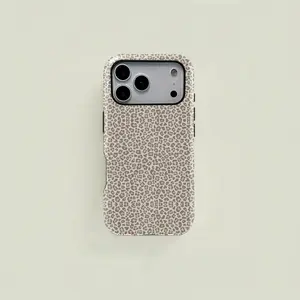 Leopard Print Phone Case, Durable Two-In-One Protection,phone Case Suitable for Iphone 11/12/13/14/15/16/17 Pro Promax Plus Air and Samsung S22/S23/S24/S25 Plus Ultra Fe