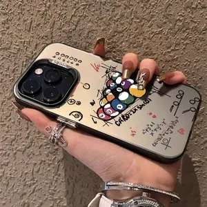 Phone case for iPhone 16 Pro Max 15 Plus 14 13 12 11 XR XS Billiard Full Body Protection Anti-Scratch PC Smartphone Cover