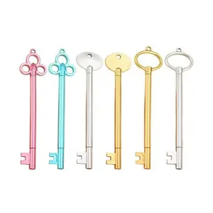 2026 New Arrival Original Retro Key-Shaped Gel Pen Keychain - Premium Student Stationery, Practical Tool for Signatures, Daily Writing