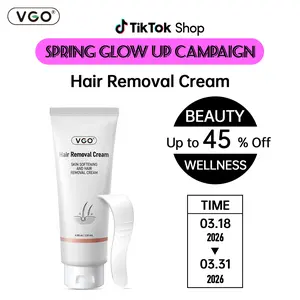 VGO Hair Removal Lotion Cream, 120ml / 4.0oz Gentle Plant Extracts Skin Softening Body Care Unisex-A1