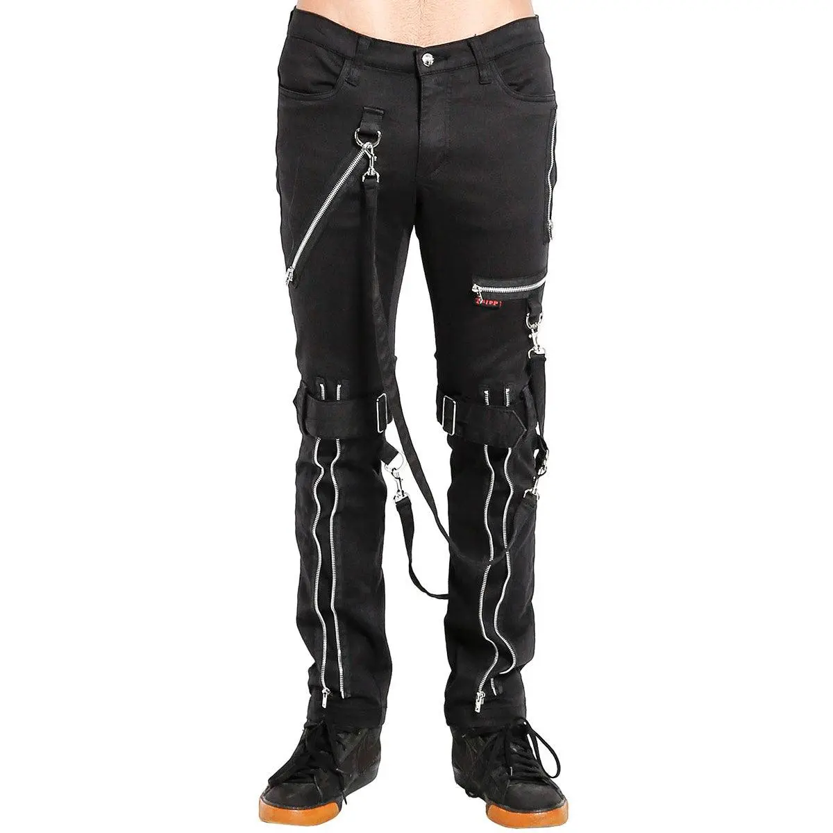Tripp NYC Strap Zipper Bondage Pants [Black]