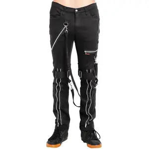 Tripp NYC Strap Zipper Bondage Pants [Black]