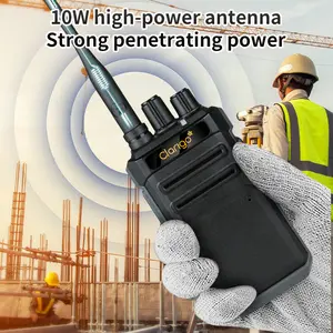 Clarigoc DR1200 Nationwide Coverage Walkie Talkie, Mini Handheld Two-Way Radio for Security, Construction Site, Office Building & Fleet Use.Minimum order quantity: 10 units.