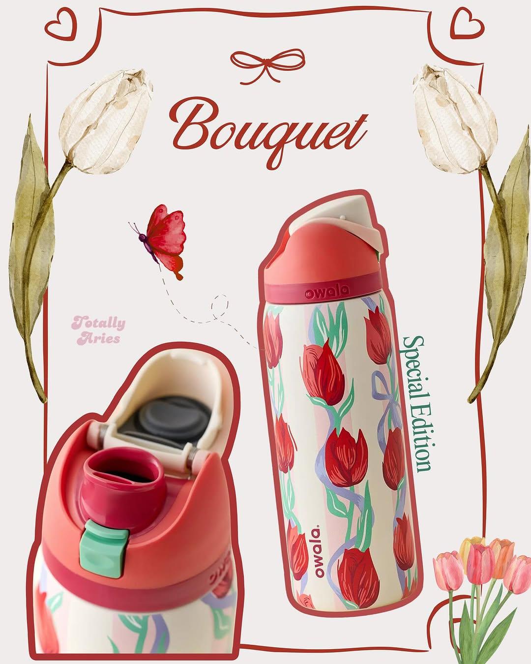 Owala 32 oz - Multiple color pattern options, large-capacity new insulated cup water bottle, portable straw water bottle.