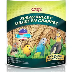 Living World \u2013 Millet Spray for Birds, 17.6 Oz \u2013 Premium Treat for Budgies, Canaries, Finches, Cockatiels and Other Pet Birds